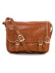 Lia Biassoni Skórzana torebka w kolorze jasnobrązowym - 26 x 19 x 12 cm rozmiar: onesize. Brązowe torebki klasyczne damskie Lia Biassoni, bez wzorów, z materiału, bez dodatków. Za 369.99 zł.