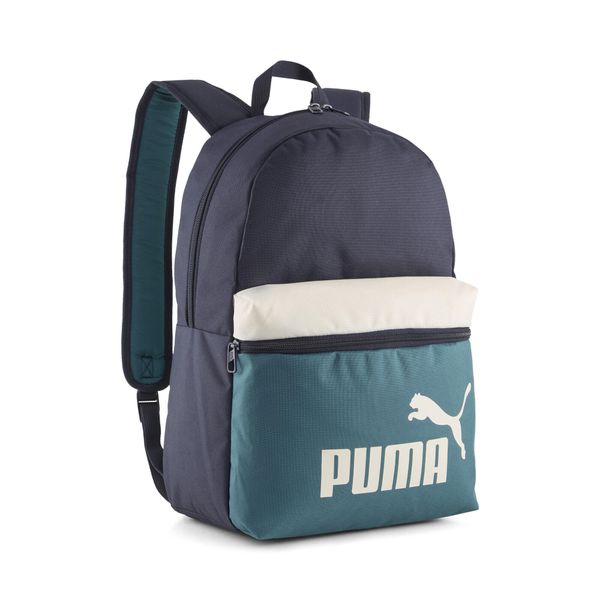 Plecak z blokami kolorów PUMA Phase PUMA. Niebieskie plecaki damskie Puma, bez wzorów, z materiału. Za 84.00 zł.