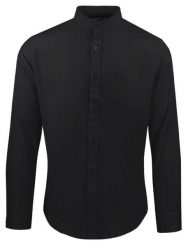 Koszula Taliowana na Stójce, Męska - Rigon - Czarna. Czarne koszule męskie Rigon, m, bez wzorów, z bawełny, bez kołnierzyka, bez ramiączek. Za 139.00 zł.