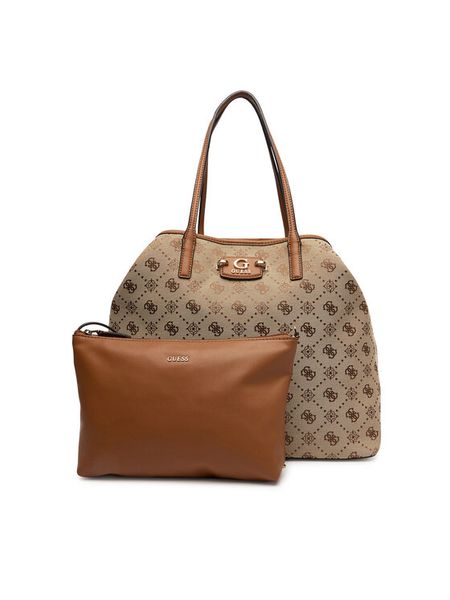 Guess Torebka Neda HWJP96 54240 Beżowy. Brązowe torebki klasyczne damskie Guess, z aplikacjami, z materiału, bez dodatków. Za 489.99 zł.