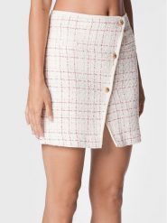 Morgan Spódnica trapezowa 222-JPYLA.F Biały Regular Fit. Białe spódniczki damskie Morgan, bez wzorów, z bawełny, trapezowe. Za 299.99 zł.