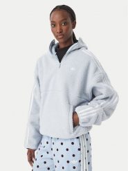 Adidas Bluza Adiluna Season 2 X Jennie Fleece Hoodie Jacket LD8925 Niebieski jasny Regular Fit. Niebieskie bluzy bez kaptura damskie Adidas, l, z syntetyku. Za 439.99 zł.