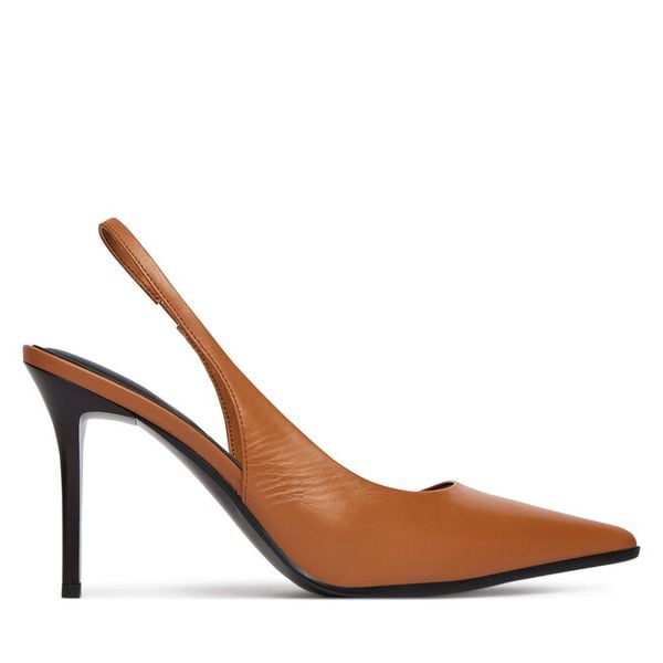 Szpilki Aldo. Brązowe szpilki Aldo, bez wzorów, bez obcasa. Za 419.99 zł.