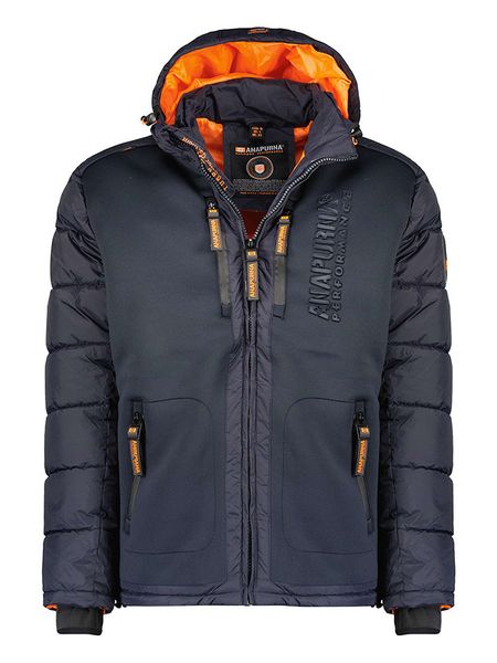 ANAPURNA Kurtka w kolorze granatowym rozmiar: 3XL. Niebieskie kurtki męskie ANAPURNA, xl, z aplikacjami, klasyczne, bez kaptura. Za 261.67 zł.