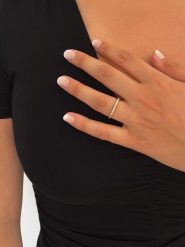 Les Petites Précieuses Pozłacany pierścionek z cyrkonią rozmiar: 52. Żółte pierścionki damskie Les Petites Précieuses, z cyrkonią, pozłacane. Za 170.07 zł.