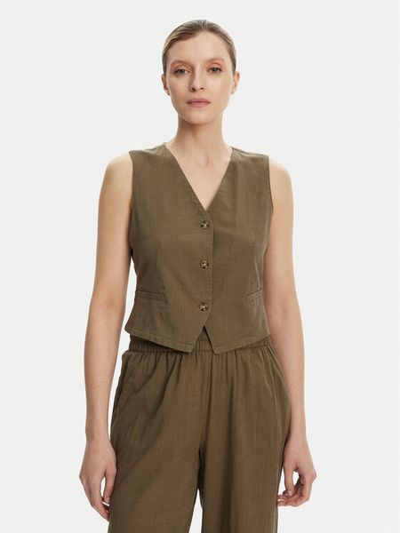 Vero Moda Kamizelka Caia 10333795 Zielony Regular Fit. Zielone kamizelki damskie Vero Moda, xs, z bawełny. Za 69.99 zł.