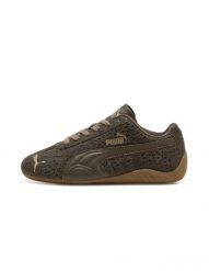 Buty sportowe damskie Puma SPEEDCAT CAT. Brązowe buty sportowe na co dzień damskie Puma, bez wzorów, z materiału, trekkingowe. Za 621.25 zł.