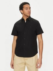 Calvin Klein Koszula Classic LV04LB125G Czarny Regular Fit. Czarne koszule męskie CALVIN KLEIN, l, bez wzorów, z bawełny, bez kołnierzyka, bez ramiączek. Za 189.99 zł.