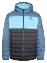 Westfjord Kurtka puchowa "Snaefell" w kolorze czarno-błękitno-niebieskim rozmiar: M. Czarne kurtki męskie Westfjord, na zimę, m, bez wzorów, z puchu, bez kaptura. Za 314.01 zł.