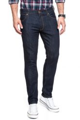 WRANGLER LARSTON MĘSKIE SPODNIE JEANSOWE JEANSY DARK RINSE W18SP690A 112127578. Jeansy męskie Wrangler. W wyprzedaży za 169.99 zł.