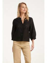 Smashed Lemon Bluzka w kolorze czarnym rozmiar: 3XL. Czarne bluzki damskie Smashed Lemon, xl, bez wzorów, z bawełny, bez kołnierzyka, bez ramiączek. Za 184.95 zł.