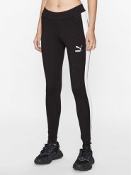 Puma Legginsy Iconic T7 530080 Czarny Tight Fit. Czarne legginsy sportowe damskie Puma, m, bez wzorów, z bawełny. Za 109.99 zł.
