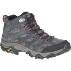 Buty trekkingowe męskie Merrell Moab 3 Mid Gtx. Brązowe buty trekkingowe męskie MERRELL, z materiału, bez zapięcia, trekkingowe. Za 802.00 zł.