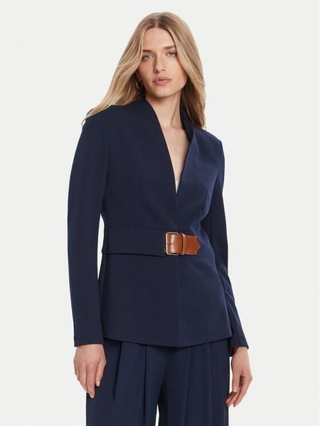 Rinascimento Marynarka CFC0126214003 Granatowy Slim Fit. Niebieskie marynarki i żakiety damskie RINASCIMENTO, xs, bez wzorów, z syntetyku. Za 449.99 zł.