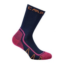 Skarpety trekkingowe CMP POLY MID. Czerwone skarpetki damskie CMP, bez wzorów. Za 59.99 zł.