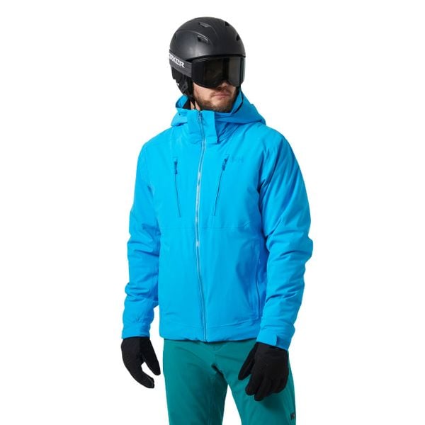 Kurtka narciarska Helly Hansen Alpha 4.0. Niebieskie kurtki męskie Helly Hansen, m, bez wzorów, bez kaptura, narciarskie. W wyprzedaży za 1,641.00 zł.