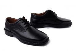 JOSEF SEIBEL 38200 Talcott Dakota schwarz, półbuty męskie, tegość K. Czarne półbuty męskie Josef Seibel, ze skóry, bez zapięcia. Za 169.95 zł.