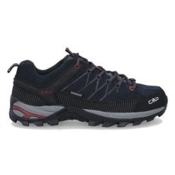 Buty trekkingowe męskie Rigel Low czarne. Czerwone buty trekkingowe męskie CMP, z materiału, bez zapięcia, trekkingowe. Za 379.99 zł.