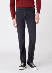 SPODNIE MĘSKIE WRANGLER ARIZONA BLACKSTRAP W12OZ3314 112126494. Spodnie materiałowe męskie Wrangler, bez wzorów, z jeansu. Za 239.99 zł.
