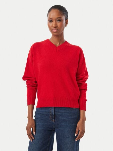 Marella Sweter Buono 2623366222 Czerwony Regular Fit. Czerwone swetry klasyczne damskie Marella, m, z wełny, bez kołnierzyka. Za 1,159.00 zł.