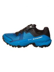 Mammut Buty trekkingowe "Girun II Low GTX" w kolorze niebiesko-czarnym rozmiar: 42. Czarne buty trekkingowe męskie Mammut, z gore-texu, bez zapięcia, outdoorowe, gore-tex. Za 296.95 zł.