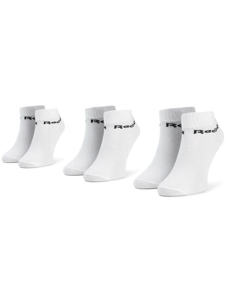 Reebok Skarpety krótkie Act Core Ankle Sock 3p FL5227 Biały. Białe skarpetki damskie Reebok, bez wzorów, z materiału. Za 39.99 zł.