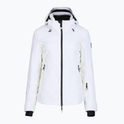 Kurtka narciarska damska EA7 Emporio Armani Ski Cortina Toray Fashion. Białe kurtki damskie EA7 Emporio Armani, na zimę, l, bez wzorów, z materiału, bez kaptura. Za 1,989.00 zł.