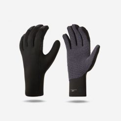 Rękawiczki nurkowe Decathlon SCD Resist z neoprenu 2 mm wzmocnione Kevlarem. Czarne rękawiczki damskie SUBEA, bez wzorów, z materiału. Za 119.99 zł.