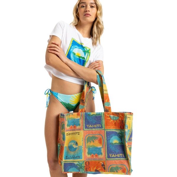 Torba typu tote dla Kobiety ATLAS Niebieski. Niebieskie torebki klasyczne damskie Roxy, bez wzorów, z bawełny, bez dodatków. Za 179.99 zł.