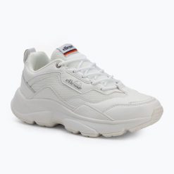Buty damskie Ellesse Roslyn Pu Leather. Białe obuwie trekkingowe damskie Ellesse. Za 149.99 zł.