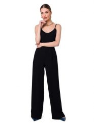 Stylove Kombinezon w kolorze czarnym rozmiar: XL. Czarne kombinezony damskie Stylove, xl, bez wzorów, bez kołnierzyka, bez ramiączek. Za 206.91 zł.