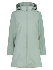 Cmp Płaszcz softshellowy w kolorze miętowym rozmiar: 42. Zielone płaszcze damskie CMP, m, bez wzorów, z tkaniny, sportowe. Za 202.03 zł.