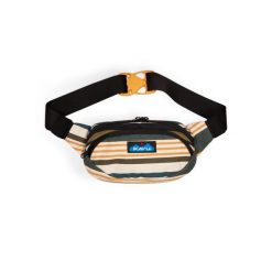 Torebka biodrowa Kavu Canvas Spectator - kelp stripe. Brązowe torebki klasyczne damskie KAVU, bez wzorów, bez dodatków. Za 93.99 zł.