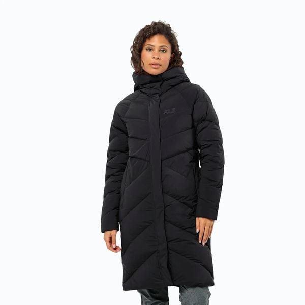 Płaszcz puchowy damski Jack Wolfskin Marienplatz Coat. Czarne płaszcze damskie Jack Wolfskin, l, bez wzorów, z elastanu. Za 1,549.00 zł.