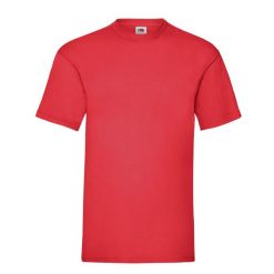 Koszulka Unisex Dla Dorosłych Valueweight. Czerwone bluzki damskie Fruit of the Loom, l, bez wzorów, sportowe, bez kołnierzyka, bez ramiączek. Za 35.99 zł.