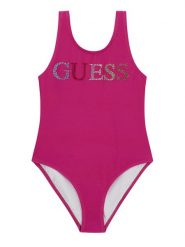 Guess Strój kąpielowy J6GZ29 KCA60 Różowy ciemny. Czerwone stroje kąpielowe dziewczęce Guess, z aplikacjami, z syntetyku. Za 214.99 zł.
