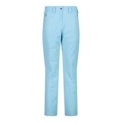 Spodnie damskie narciarskie CMP 3W20636. Niebieskie spodnie materiałowe damskie CMP, bez wzorów, sportowe. W wyprzedaży za 419.99 zł.