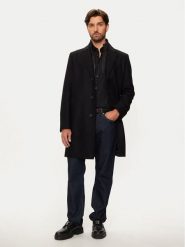 Hugo Płaszcz przejściowy Milogan2441 50528836 Czarny Regular Fit. Czarne płaszcze męskie Hugo, m, bez wzorów, z wełny. Za 1,239.00 zł.