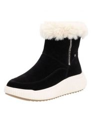 Rieker Kozaki zimowe w kolorze czarnym rozmiar: 37. Czarne kozaki damskie Rieker, bez obcasa. Za 187.52 zł.