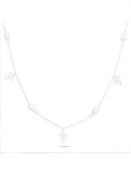 Tamaris Naszyjnik z elementami ozdobnymi - dł. 45 cm rozmiar: onesize. Szare naszyjniki damskie Tamaris, ze stali. Za 152.99 zł.