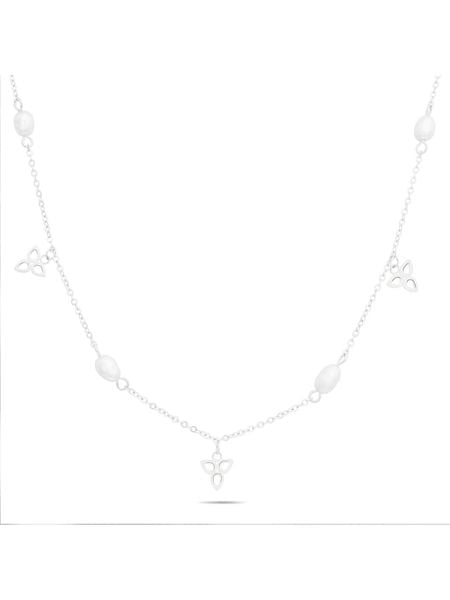 Tamaris Naszyjnik z elementami ozdobnymi - dł. 45 cm rozmiar: onesize. Szare naszyjniki damskie Tamaris, ze stali. Za 152.99 zł.