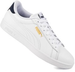Męskie buty sneakersy trampki niskie PUMA SMASH 3.0 L 390987-13. Białe trampki i tenisówki męskie Puma, z aplikacjami, z gumy, bez zapięcia. Za 155.00 zł.