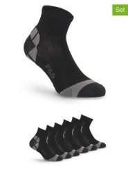 Fila Skarpety (6 par) w kolorze czarnym rozmiar: 43-46. Czarne skarpetki męskie Fila, bez wzorów. Za 56.93 zł.