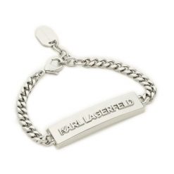 Bransoletka KARL LAGERFELD. Szare biżuteria dla mężczyzn Karl Lagerfeld, srebrne. Za 669.99 zł.