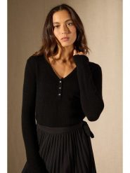 Perfect Cashmere Kaszmirowy sweter "Selene" w kolorze czarnym rozmiar: XXL. Czarne swetry klasyczne damskie Perfect Cashmere, xxl, z kaszmiru, bez kołnierzyka. Za 272.31 zł.