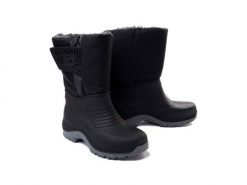MANITU 120126-1 schwarz, śniegowce męskie. Czarne buty zimowe męskie Manitu, na zimę, bez zapięcia. Za 249.90 zł.