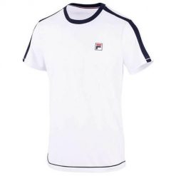 Koszulka treningowa męska Fila Elias. Czerwone t-shirty sportowe męskie Fila, m, z materiału, bez ramiączek. Za 243.00 zł.