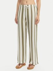 Roxy Spodnie materiałowe Nalu Sunset ERJX603504 Biały Regular Fit. Białe spodnie materiałowe damskie Roxy, bez wzorów, z materiału. Za 259.99 zł.