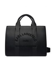 KARL LAGERFELD Torebka B1W30041 Czarny. Czarne torebki klasyczne damskie Karl Lagerfeld, bez wzorów, ze skóry, bez dodatków. Za 849.99 zł.