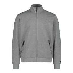 Kurtka z dresu CMP. Niebieskie kurtki treningowe męskie CMP, bez wzorów, z dresówki, na fitness i siłownię. Za 189.99 zł.